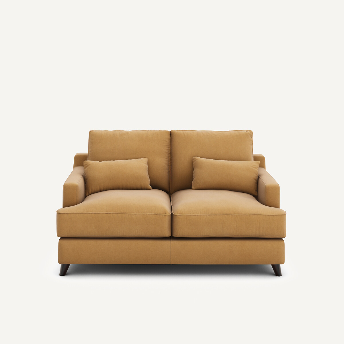 Καναπές 2 θέσεων από λινό βελούδο Μ100xΠ150xΥ83cm