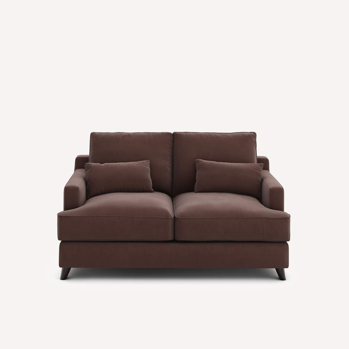 Καναπές 2 θέσεων από λινό βελούδο Μ100xΠ150xΥ83cm