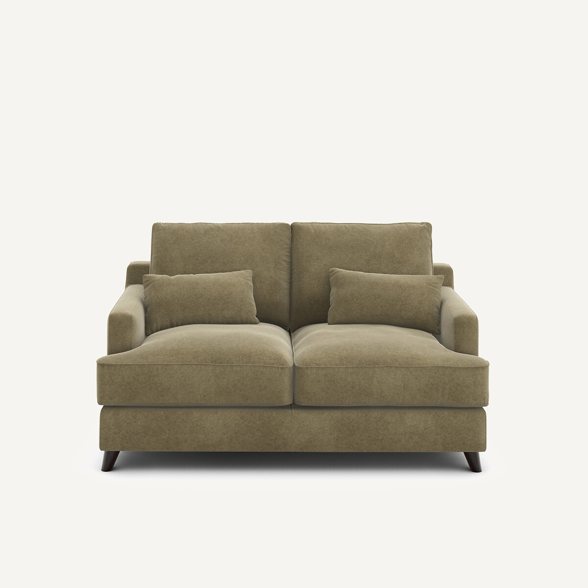 Καναπές 2 θέσεων από λινό βελούδο Μ100xΠ150xΥ83cm