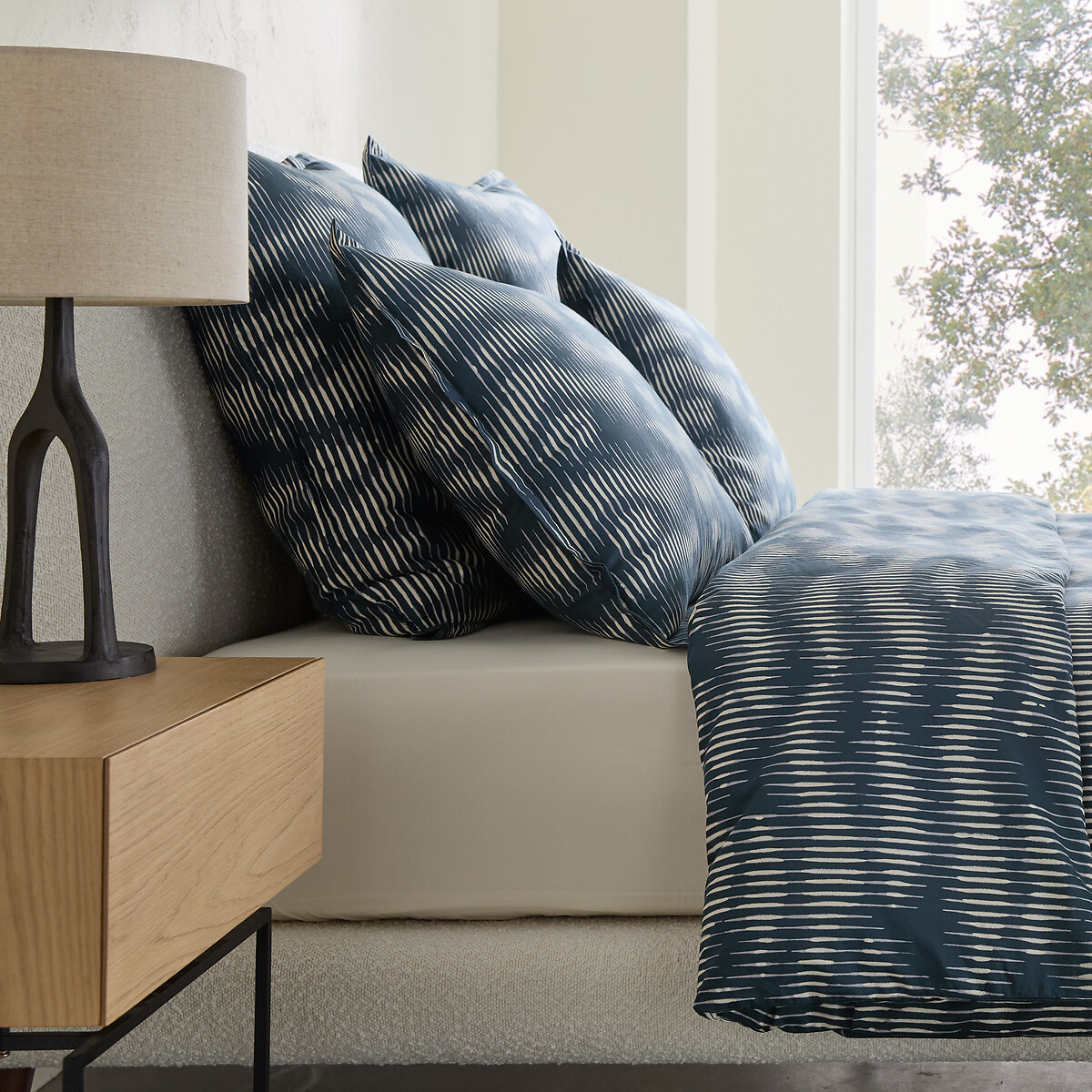 Μαξιλαροθήκη από πλυμένο σατέν βαμβάκι 50x70 cm