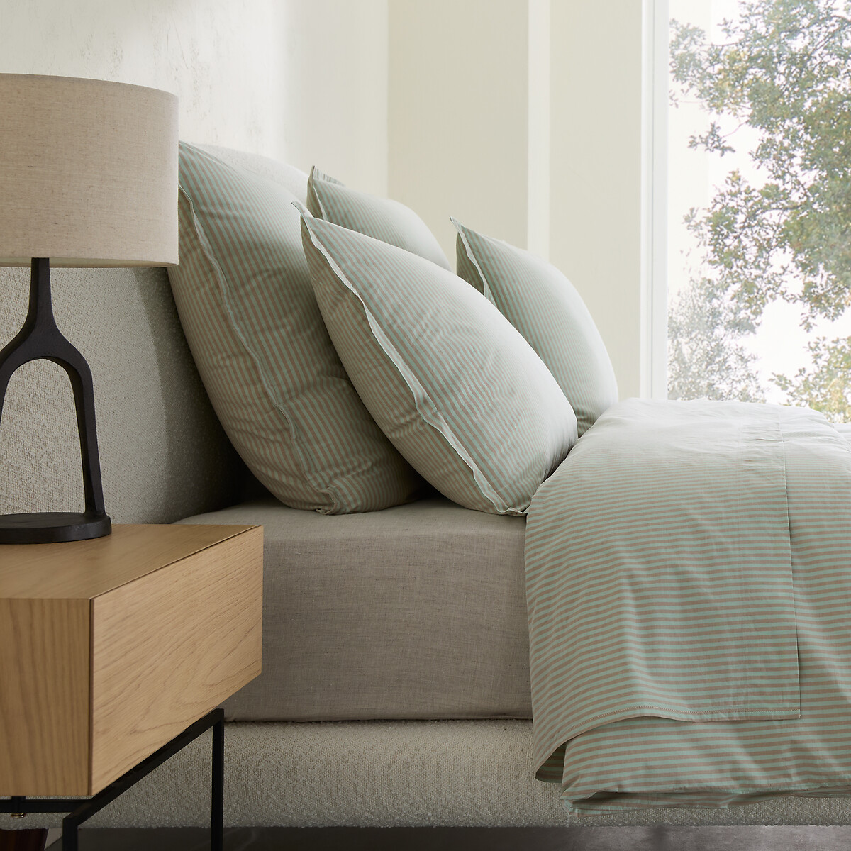 Μαξιλαροθήκη από πλυμένο περκάλι 50x70 cm