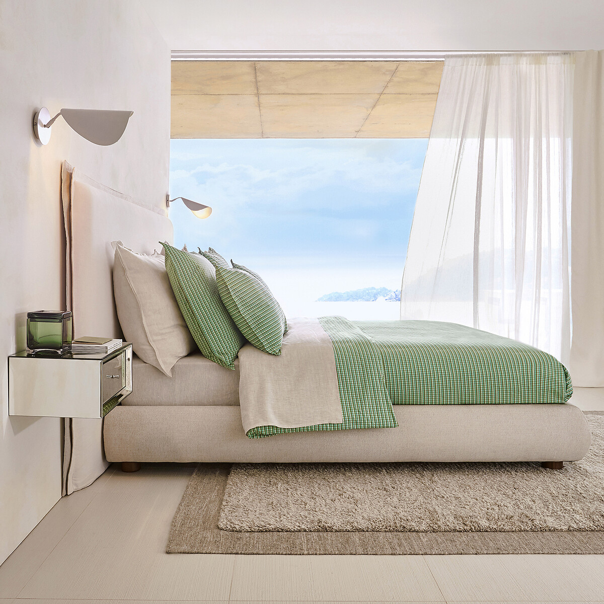 Παπλωματοθήκη από πλυμένο περκάλι 140x200 cm