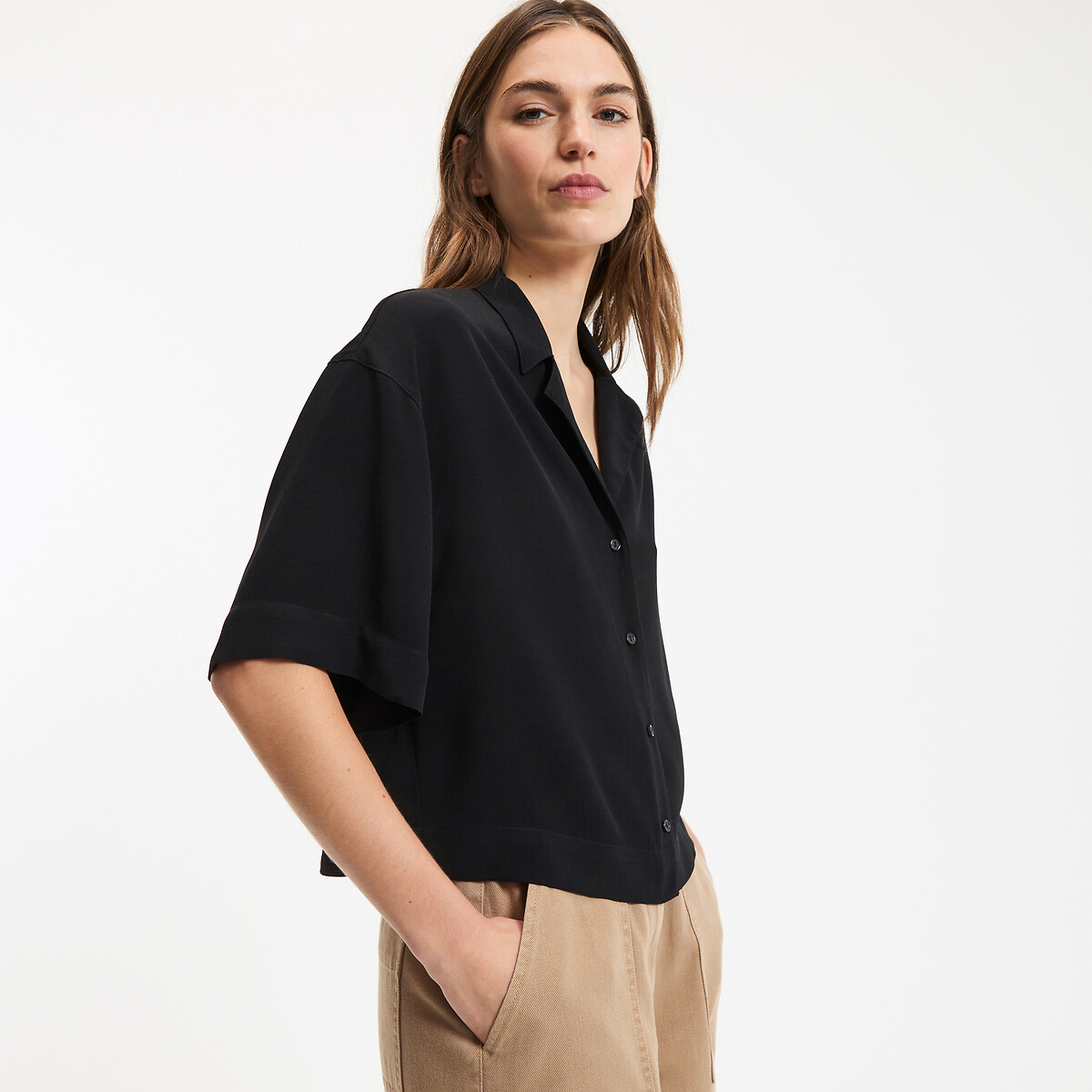 Πουκάμισο με γιακά τύπου σακάκι