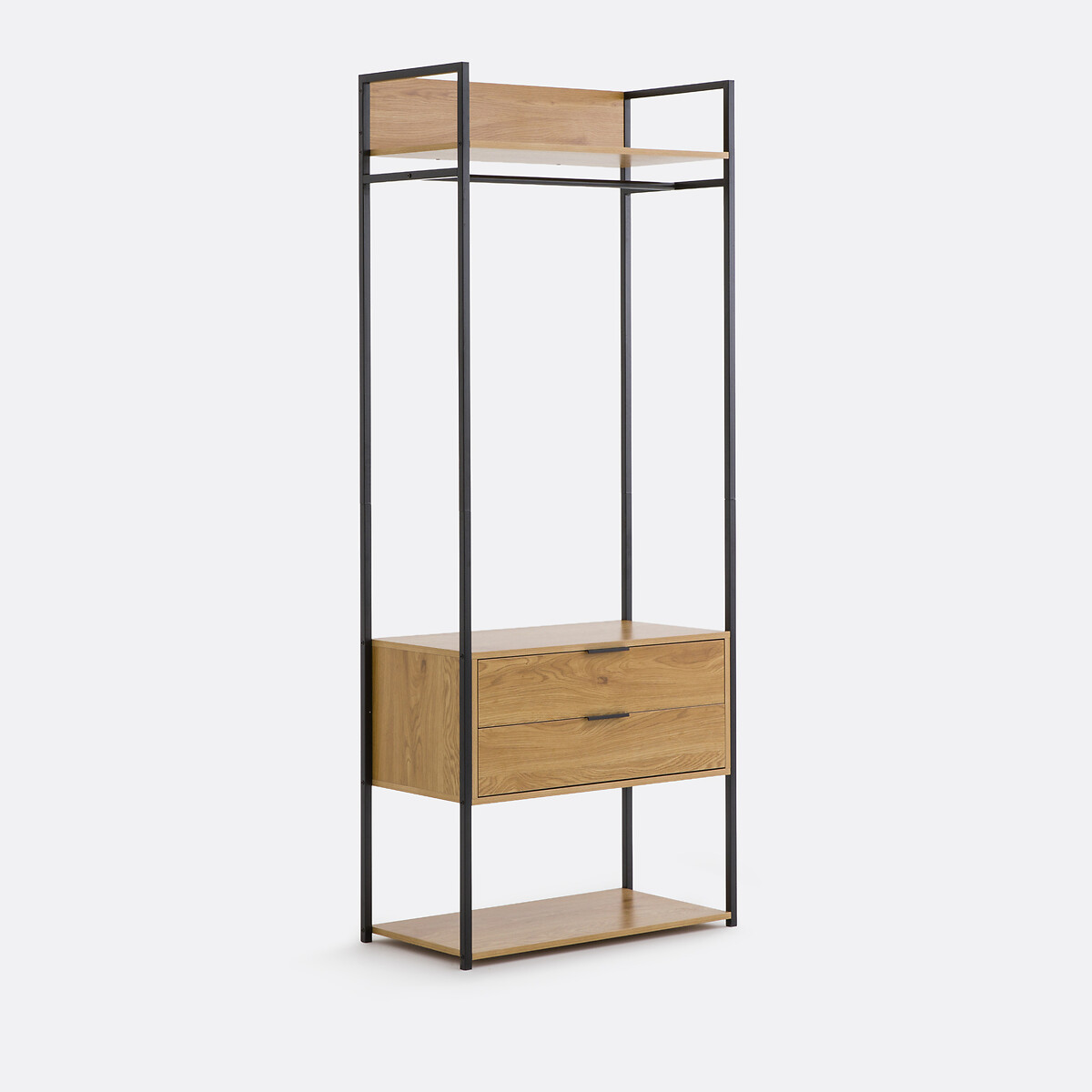 Μονάδα ντουλάπας με 2 συρτάρια και 1 ράγα για κρεμάστρες Μ40xΠ80xΥ200cm