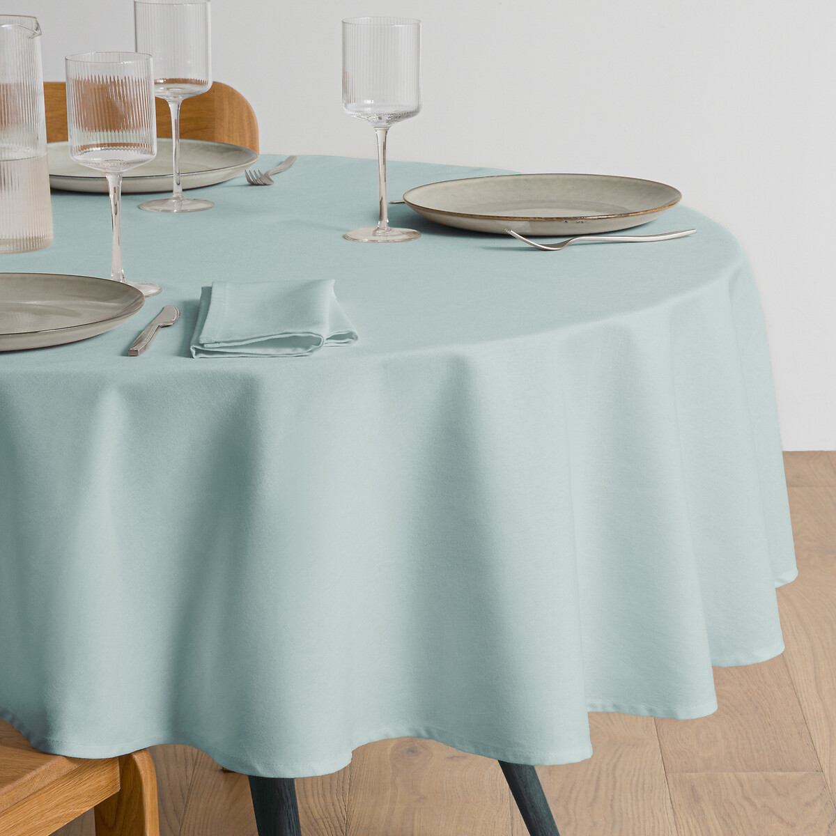 Στρογγυλό τραπεζομάντηλο από βαμβάκι 160 cm