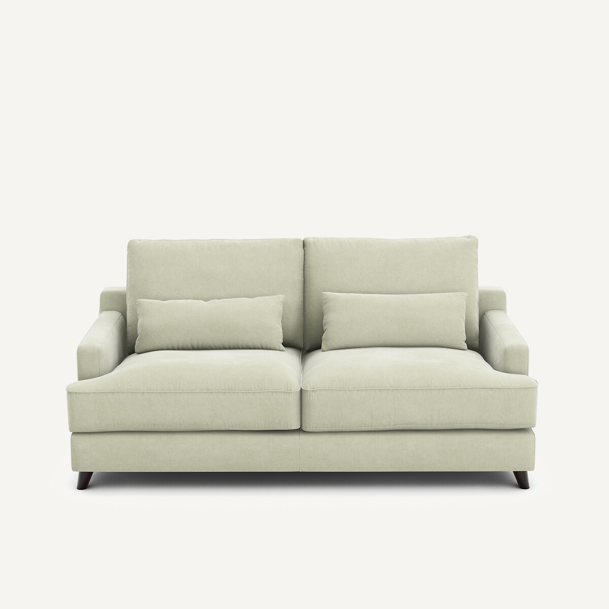 Καναπές-κρεβάτι από βελουτέ ύφασμα stonewashed Μ100xΠ191xΥ83cm