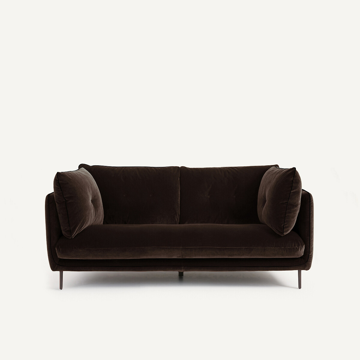 Διθέσιος καναπές από βελούδο Μ106xΠ181xΥ80cm