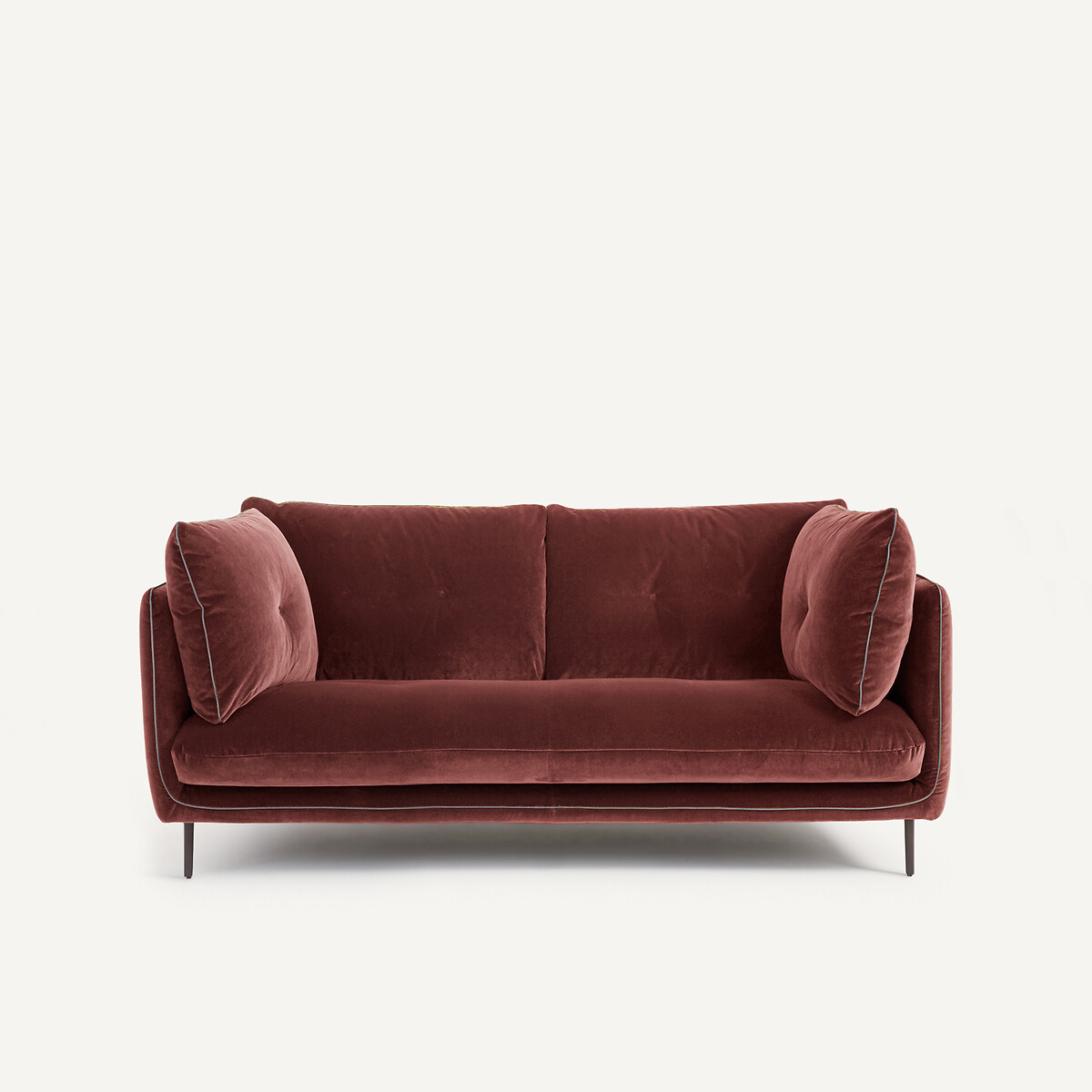 Διθέσιος καναπές από βελούδο Μ106xΠ181xΥ80cm