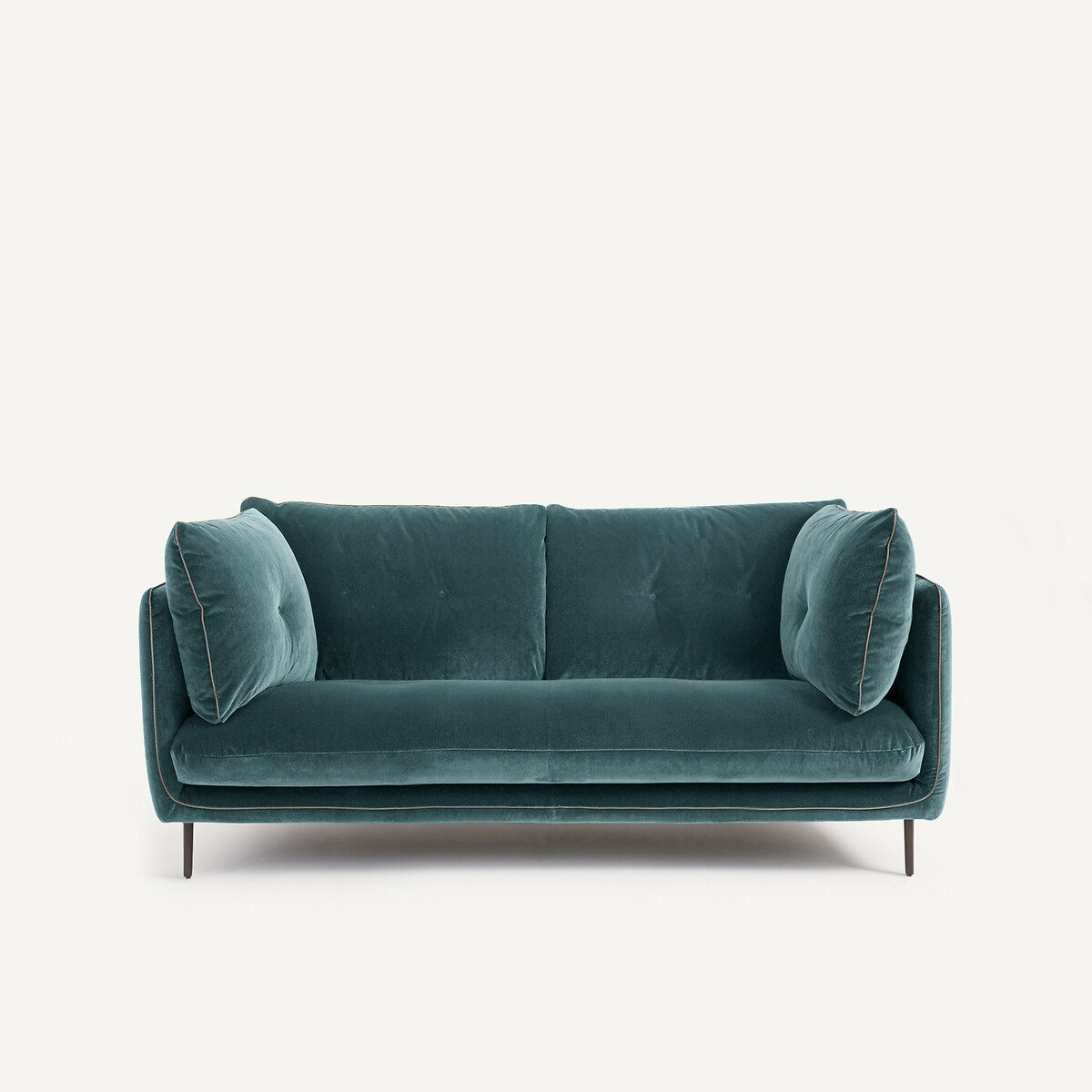 Διθέσιος καναπές από βελούδο Μ106xΠ181xΥ80cm