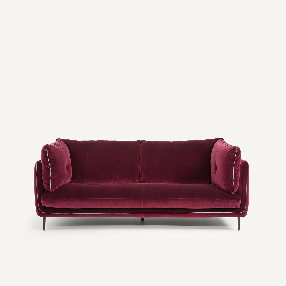 Διθέσιος καναπές από βελούδο Μ106xΠ181xΥ80cm