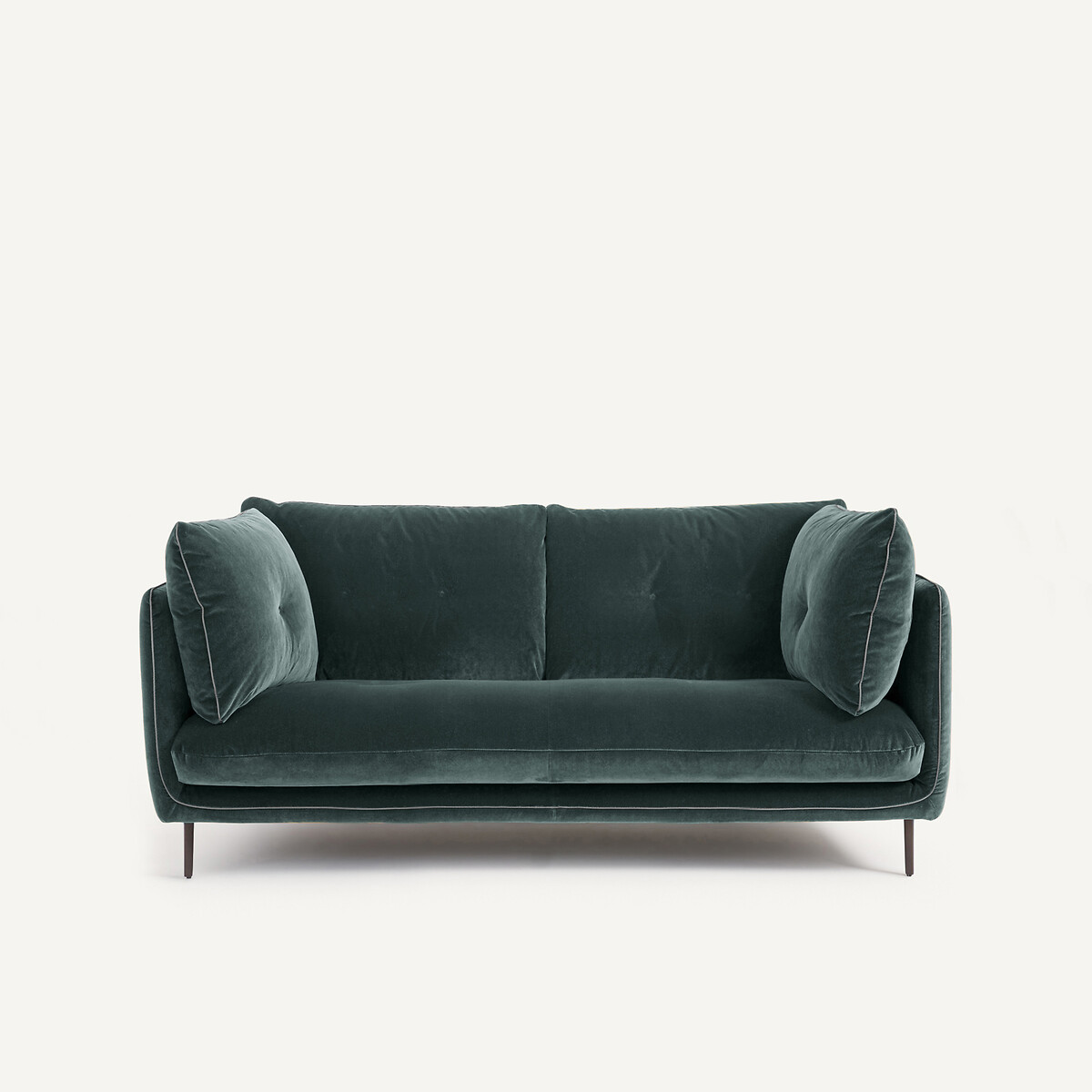 Διθέσιος καναπές από βελούδο Μ106xΠ181xΥ80cm