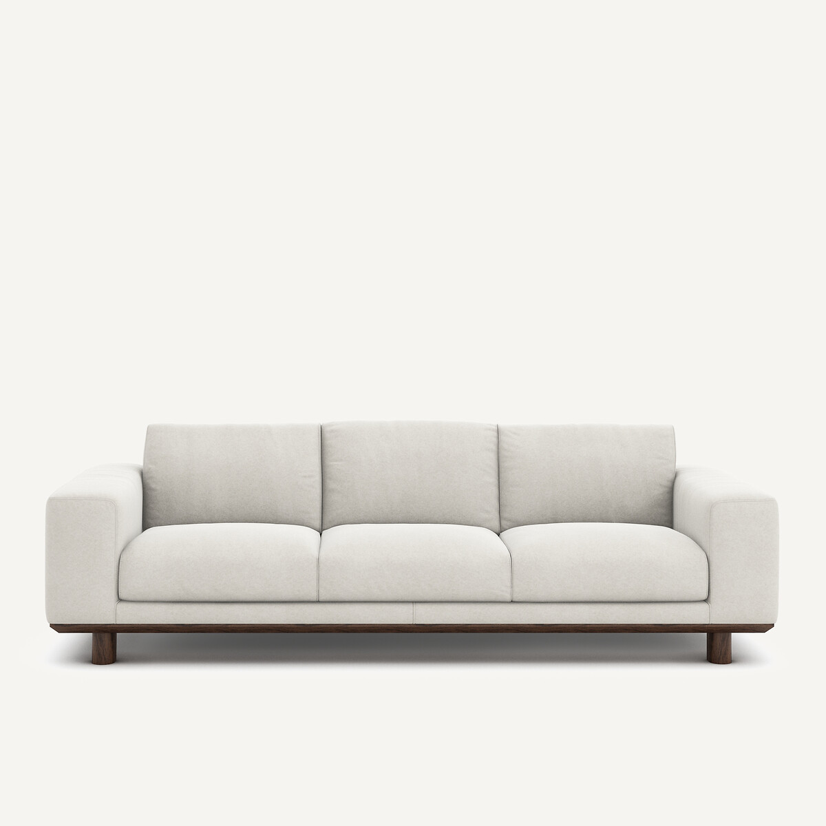 Καναπές από λινό βελούδο Μ97xΠ212xΥ72cm