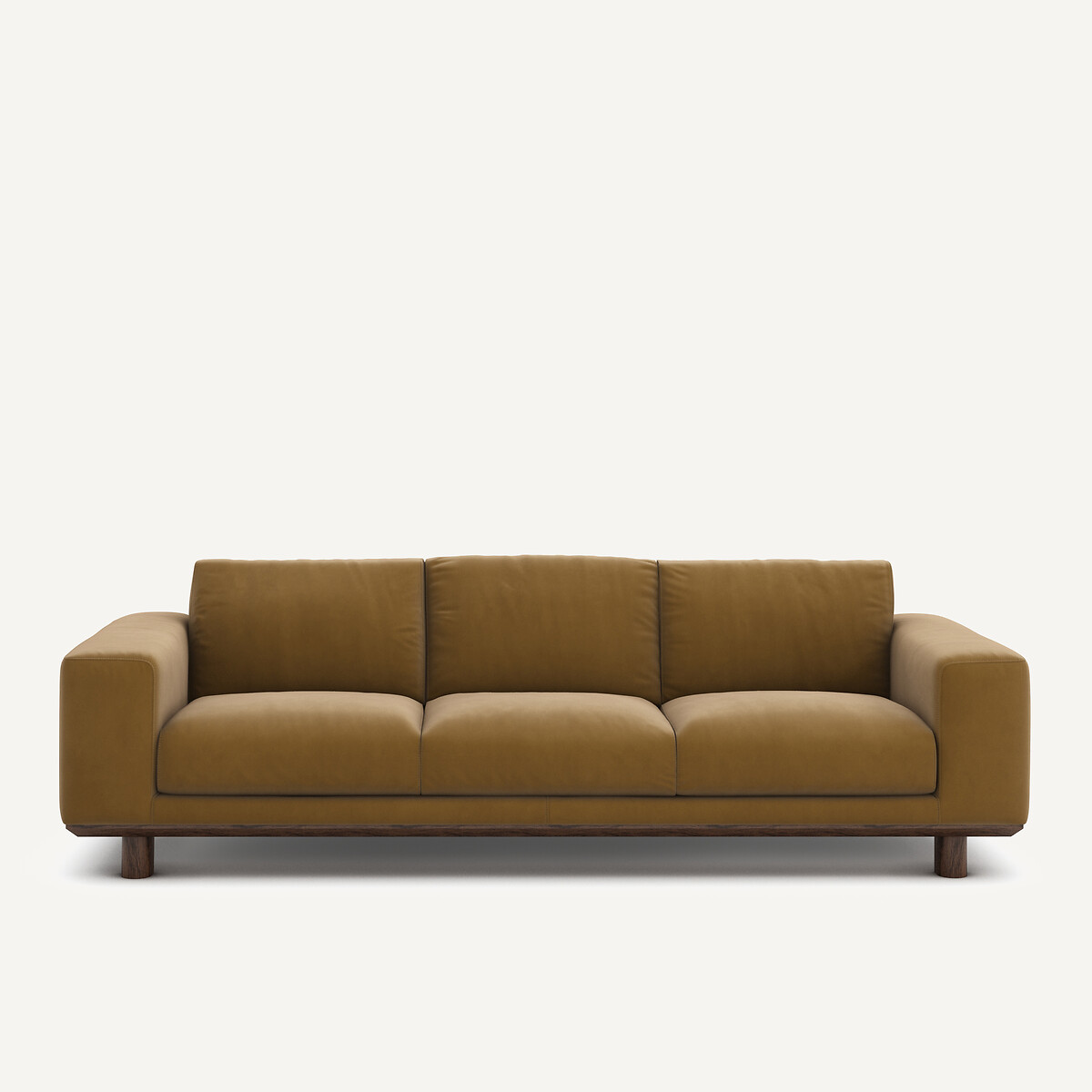 Καναπές από λινό βελούδο Μ97xΠ212xΥ72cm