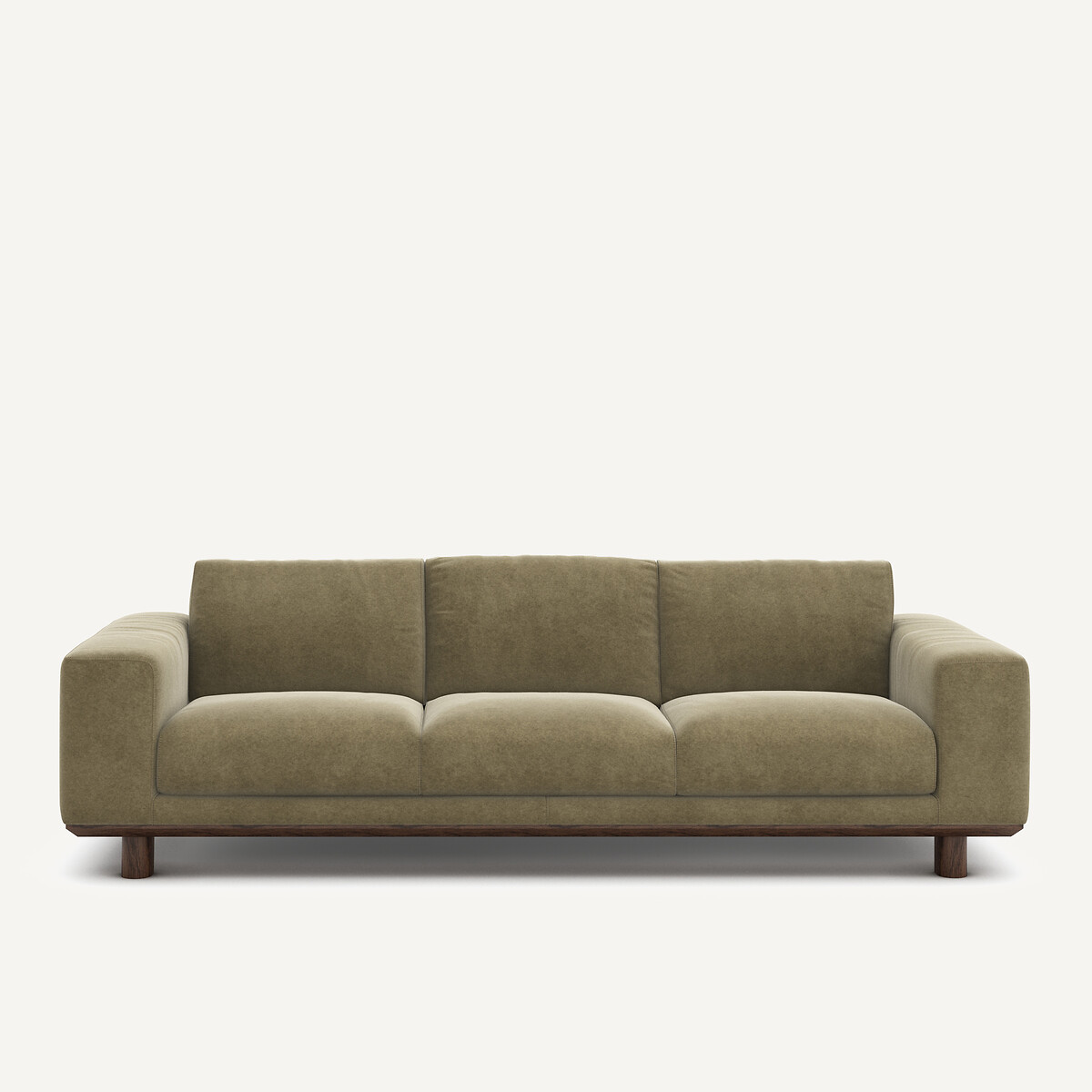 Καναπές από λινό βελούδο Μ97xΠ212xΥ72cm