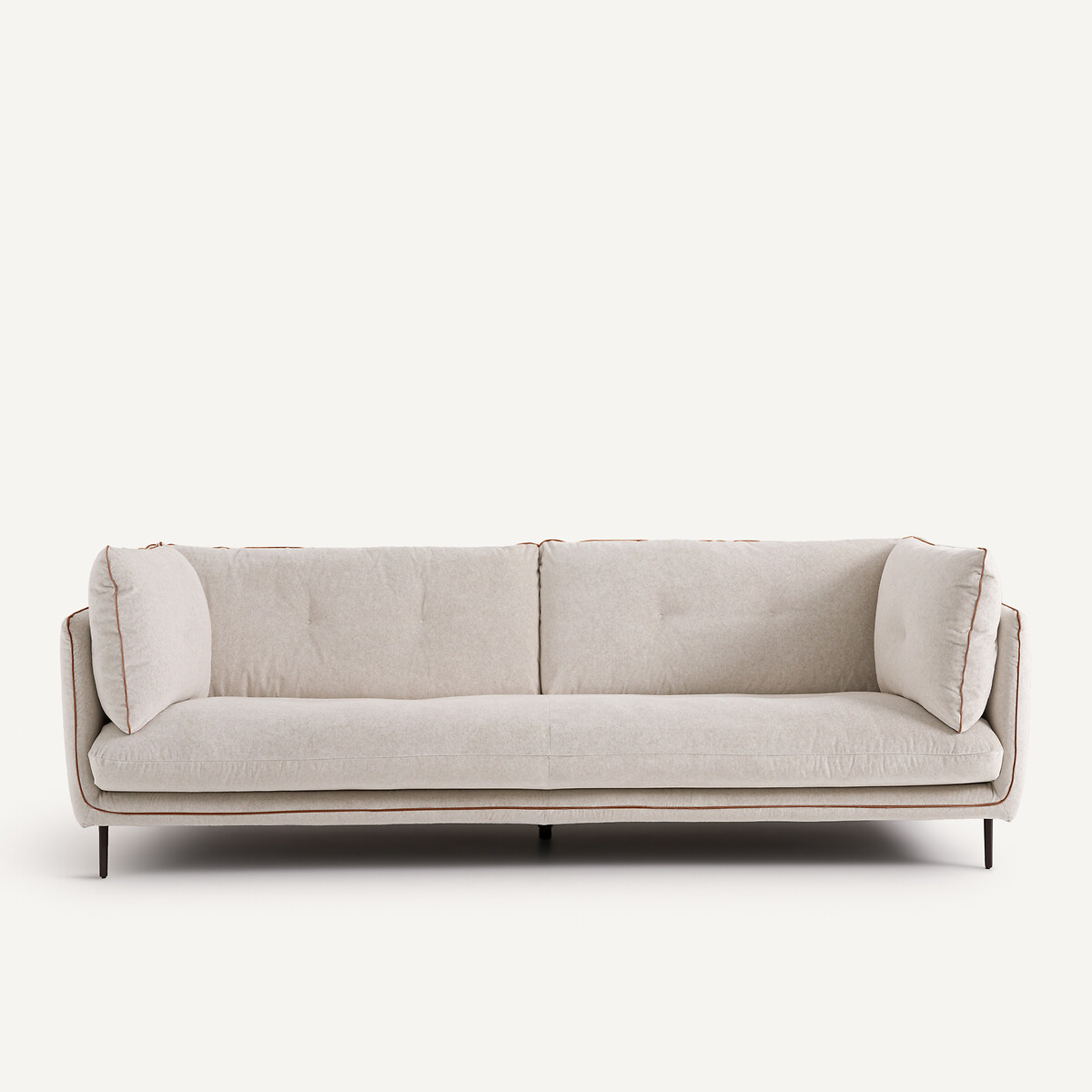 Καναπές από λινό βελούδο Μ106xΠ221xΥ80cm