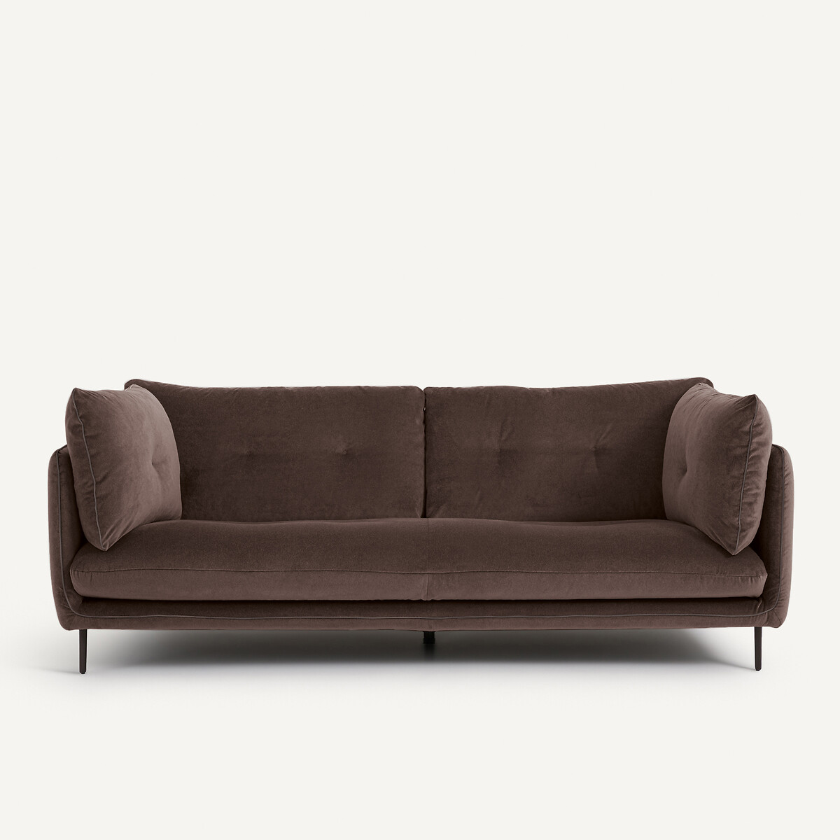 Καναπές από λινό βελούδο Μ106xΠ221xΥ80cm