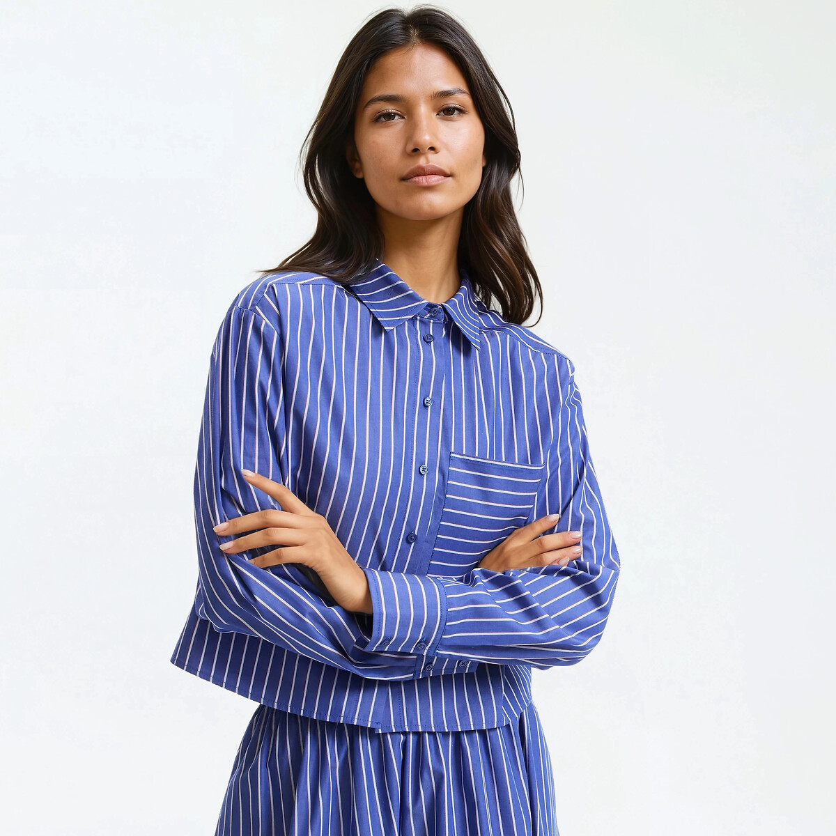 Κοντό πουκάμισο με ρίγες