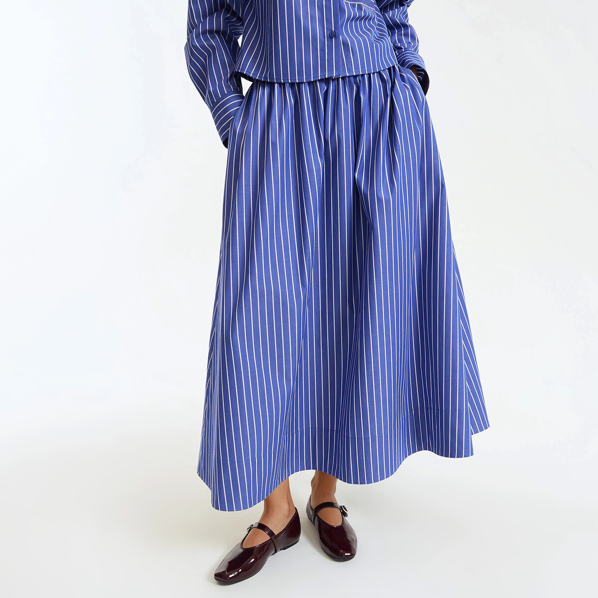 Μακριά φούστα με ρίγες