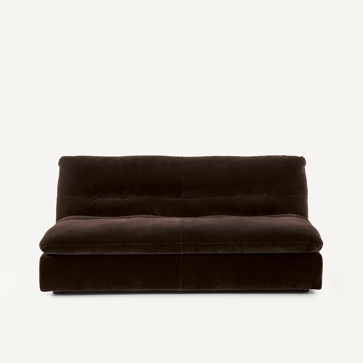 Τριθέσιος καναπές σύνθεσης από βελούδο Μ105xΠ181xΥ82cm