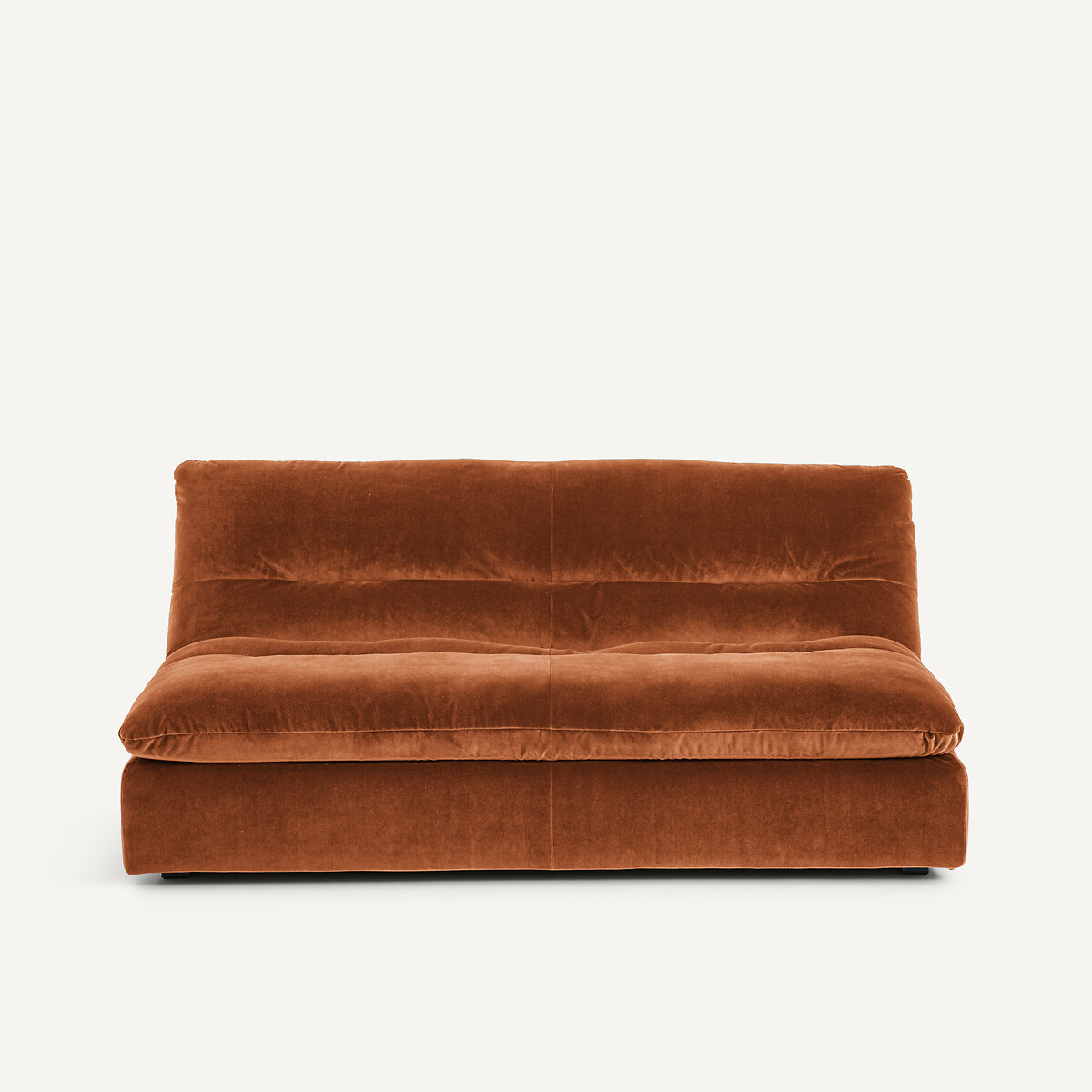 Τριθέσιος καναπές σύνθεσης από βελούδο Μ105xΠ181xΥ82cm