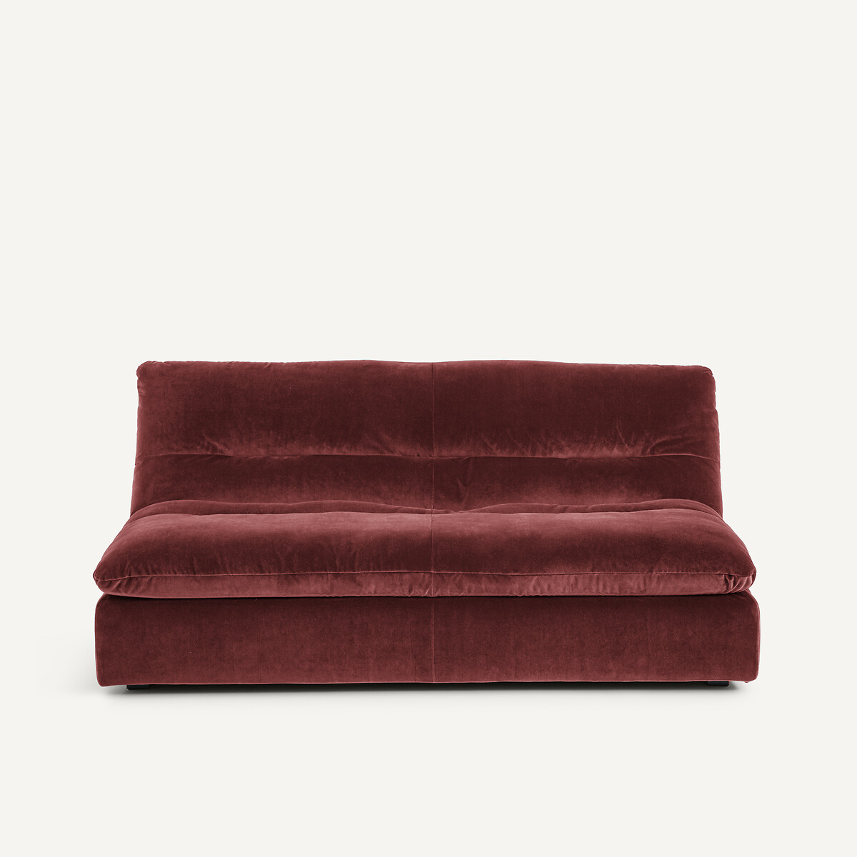 Τριθέσιος καναπές σύνθεσης από βελούδο Μ105xΠ181xΥ82cm