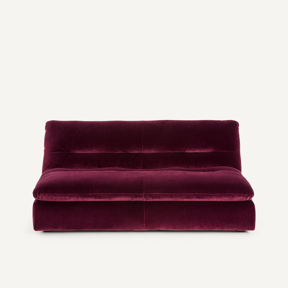 Τριθέσιος καναπές σύνθεσης από βελούδο Μ105xΠ181xΥ82cm