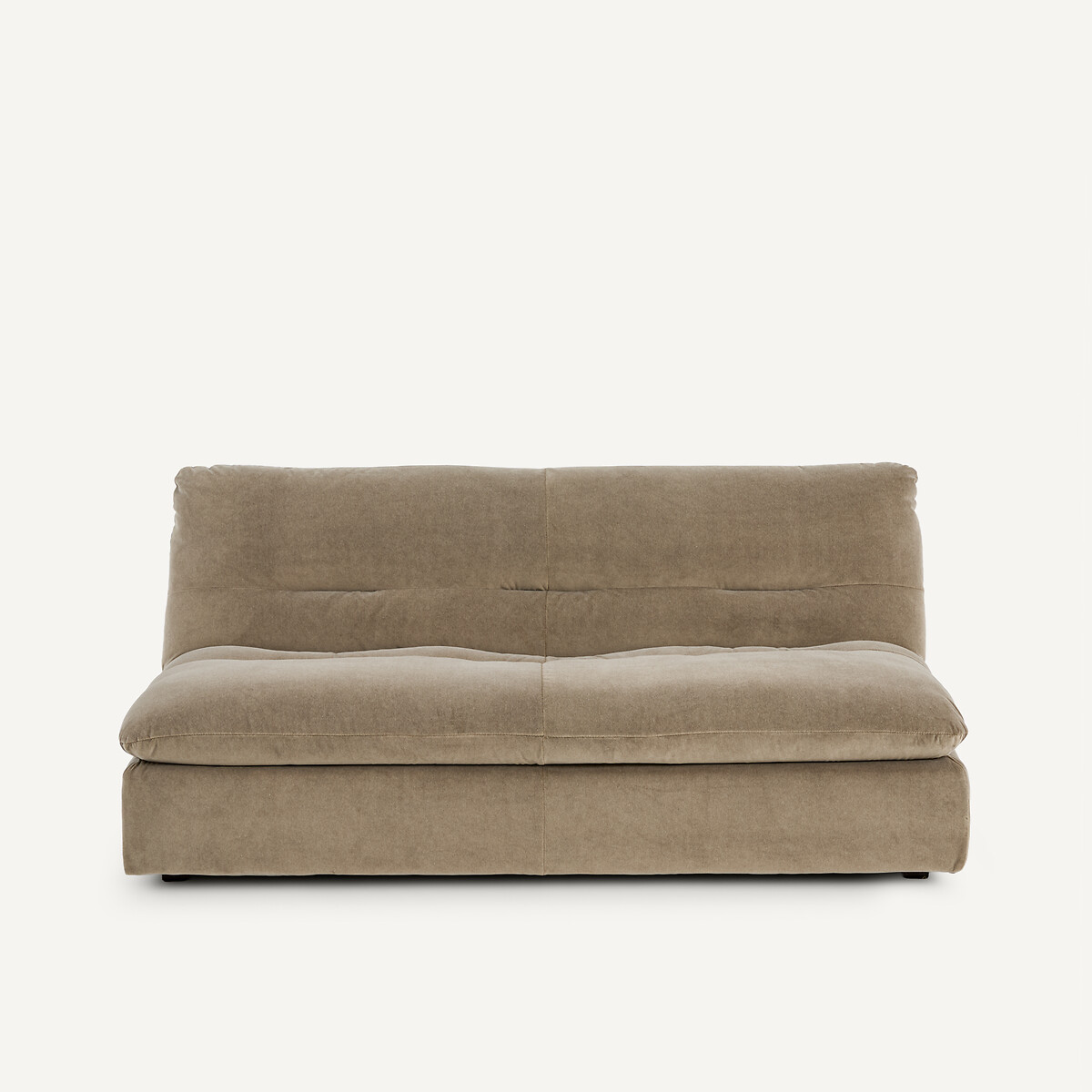 Καναπές σύνθεσης 3 θέσεων από βελούδο stonewashed Μ105xΠ181xΥ82cm