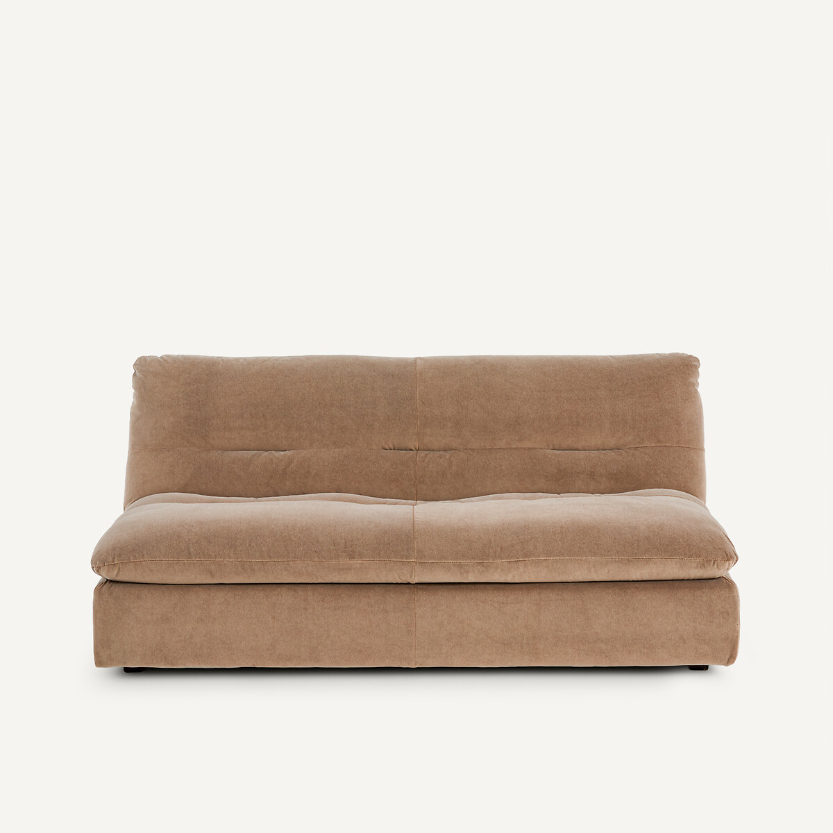 Καναπές σύνθεσης 3 θέσεων από βελούδο stonewashed Μ105xΠ181xΥ82cm