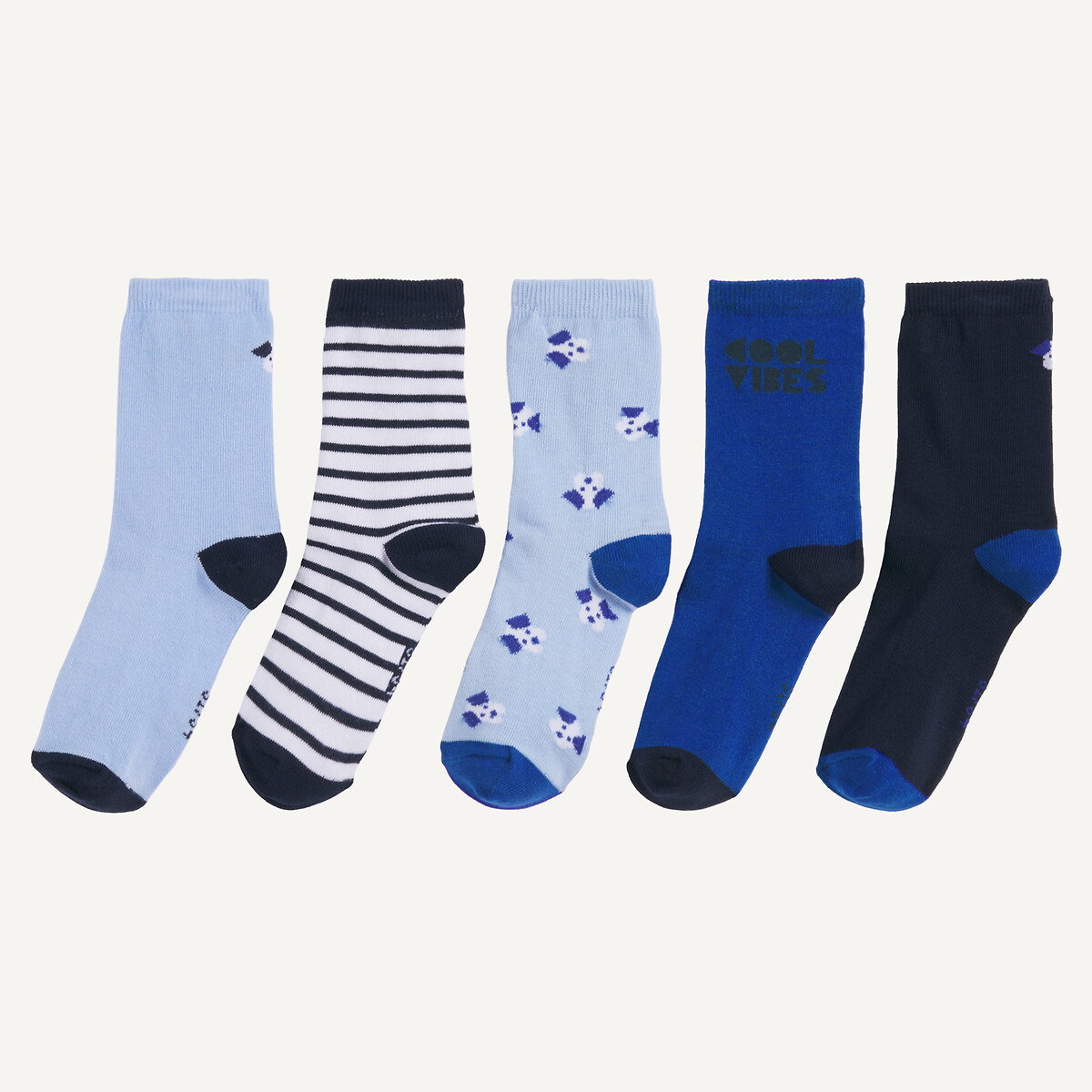 La Redoute Collections Σετ 5 ζευγαριών κάλτσες με σχέδιο σκύλο