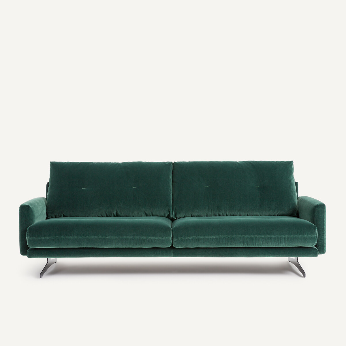 Καναπές από βελούδο Μ95xΠ201xΥ81cm