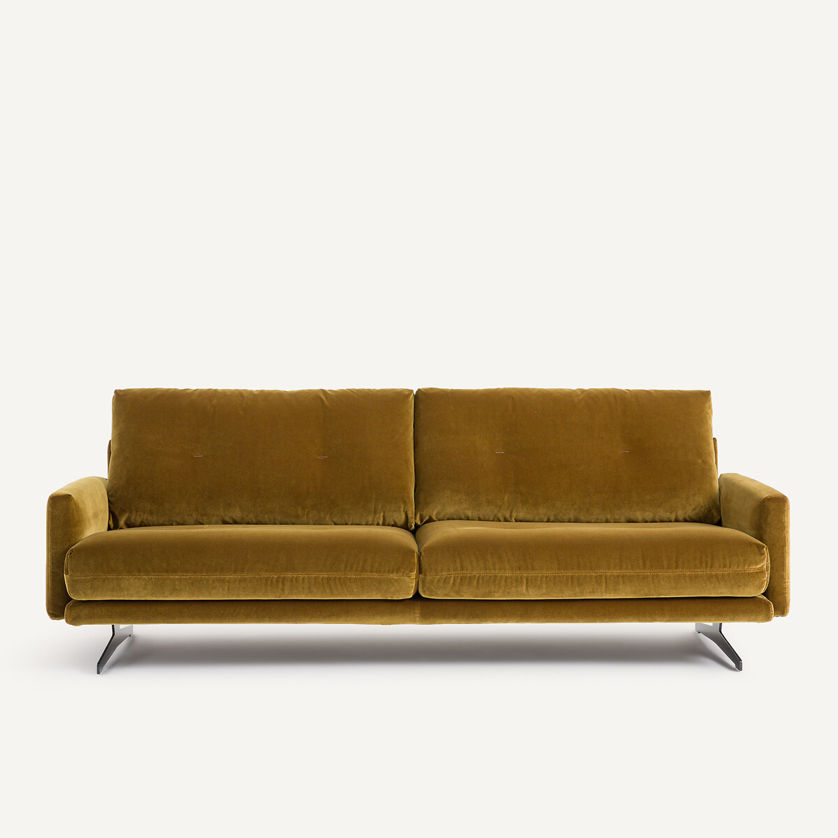 Καναπές από βελούδο Μ95xΠ201xΥ81cm