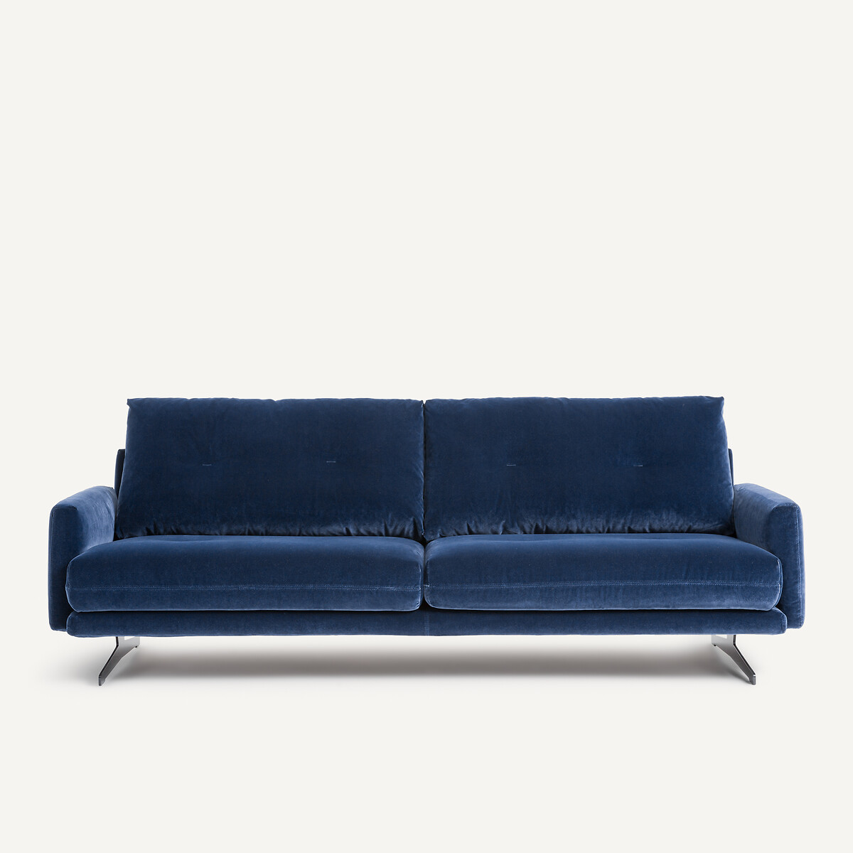 Καναπές από βελούδο Μ95xΠ201xΥ81cm