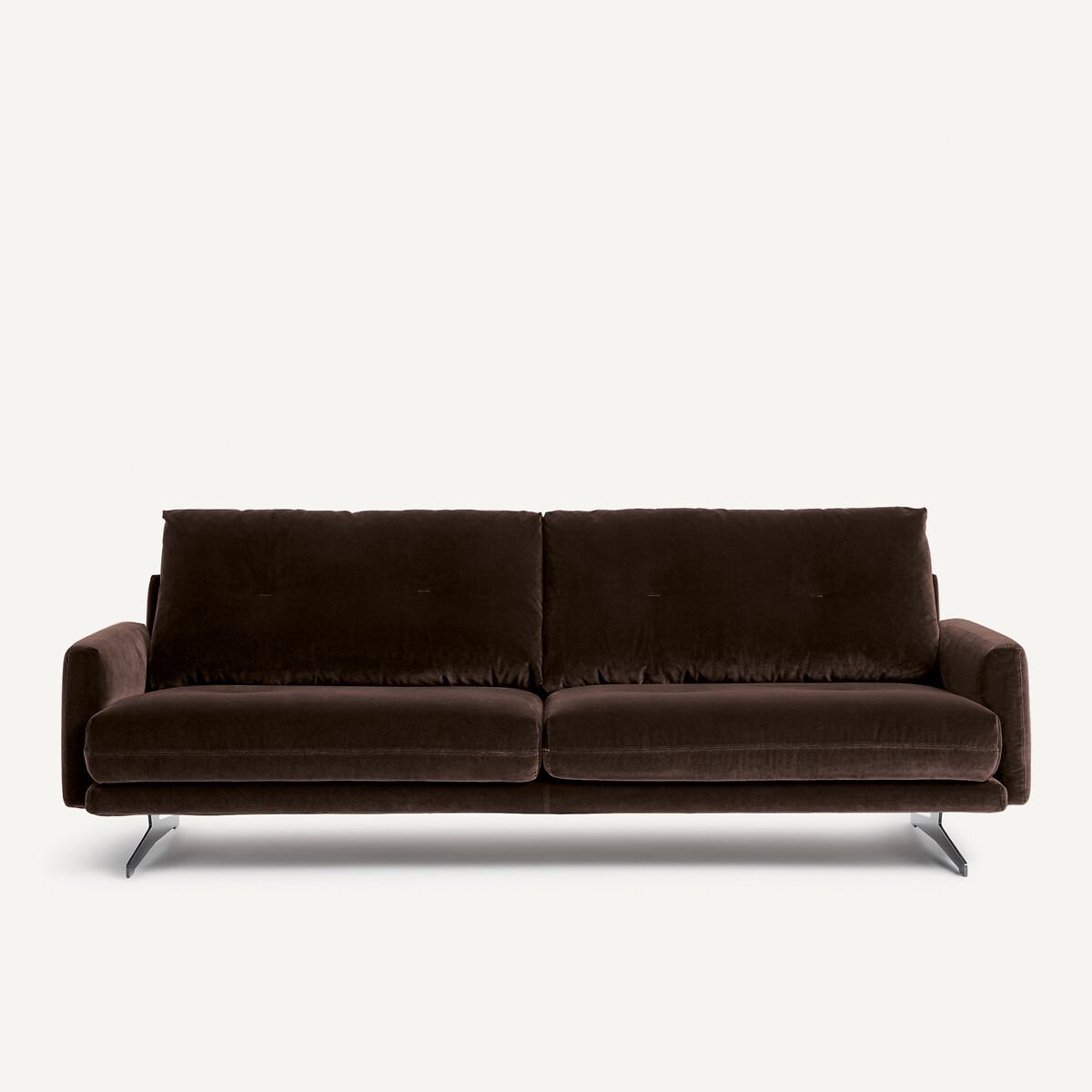 Καναπές από βελούδο Μ95xΠ201xΥ81cm