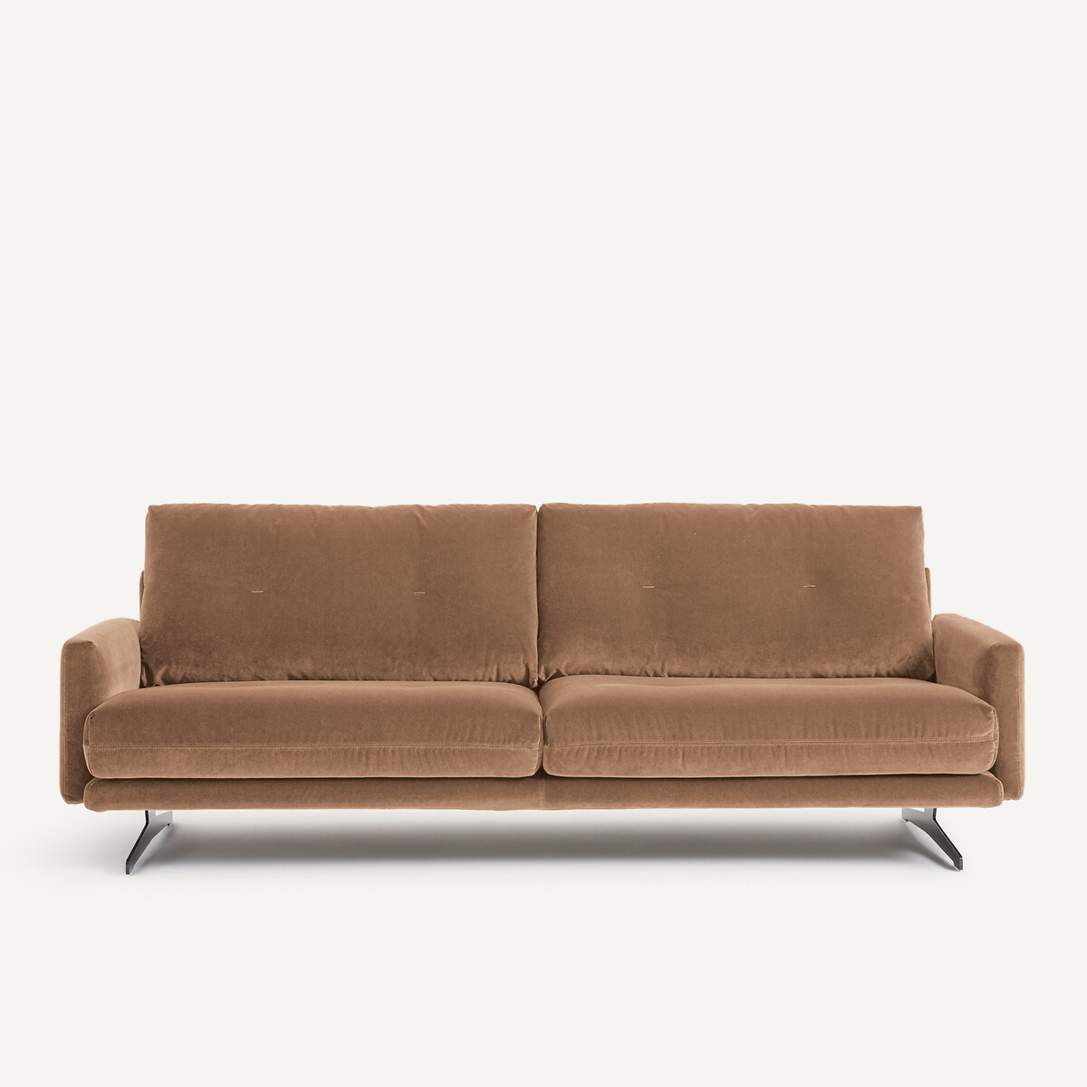 Καναπές από βελούδο Μ95xΠ201xΥ81cm