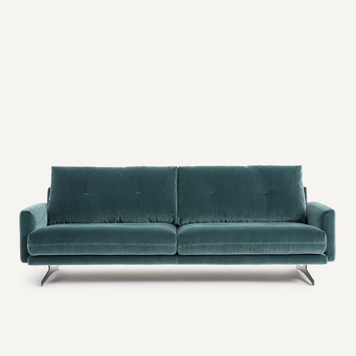 Καναπές από βελούδο Μ95xΠ201xΥ81cm