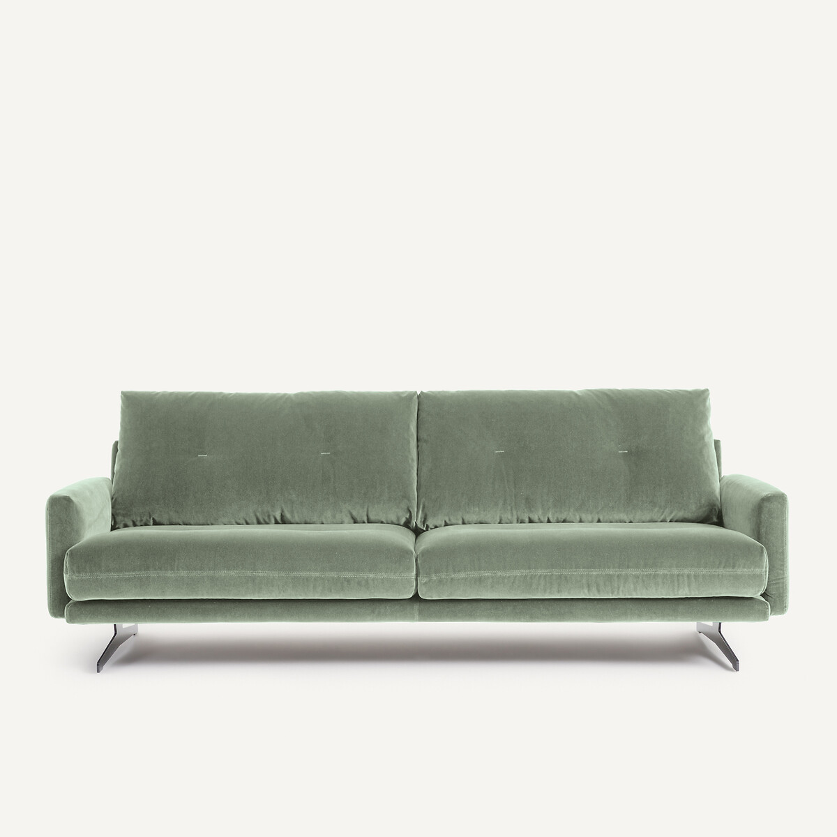 Καναπές από βελούδο Μ95xΠ201xΥ81cm