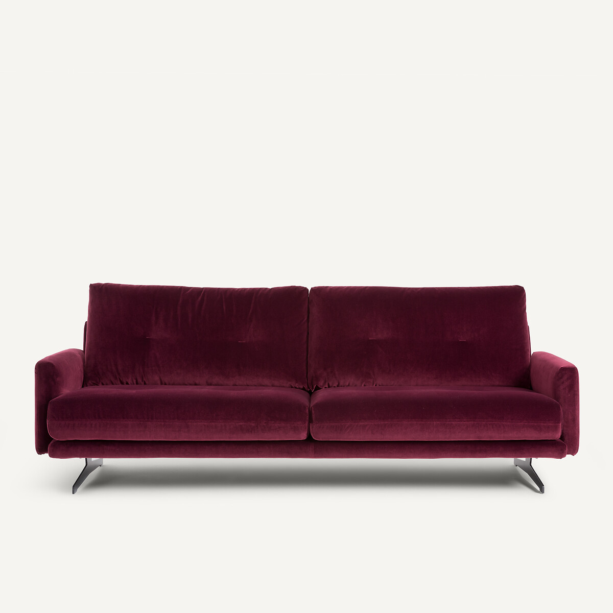 Καναπές από βελούδο Μ95xΠ201xΥ81cm