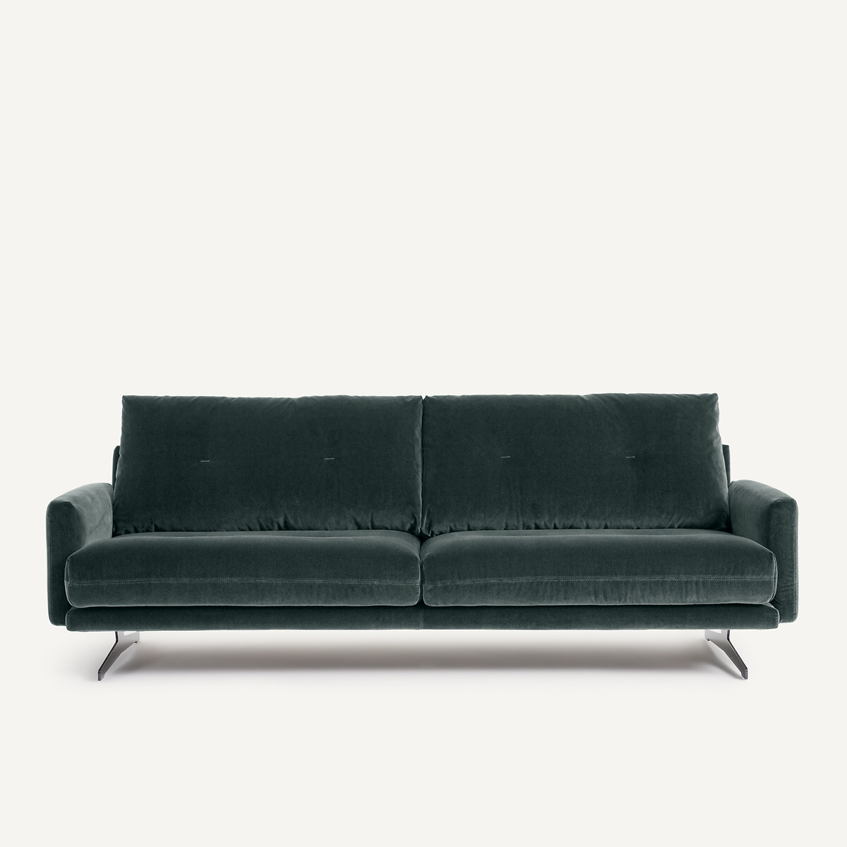 Καναπές από βελούδο Μ95xΠ201xΥ81cm