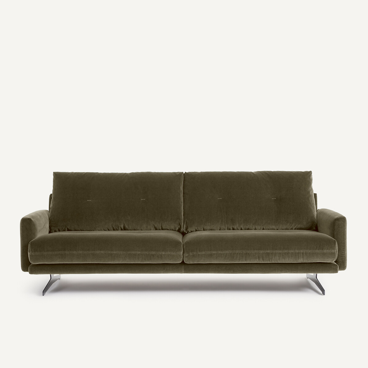 Καναπές από βελούδο Μ95xΠ201xΥ81cm