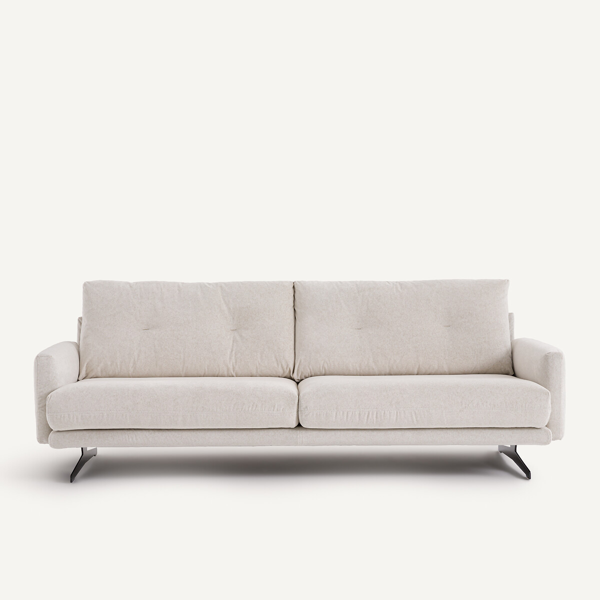 Καναπές από λινό βελούδο Μ95xΠ201xΥ81cm