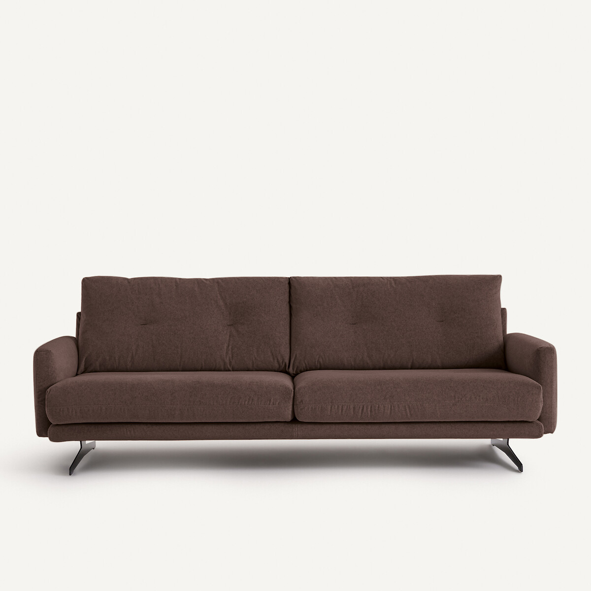 Καναπές από λινό βελούδο Μ95xΠ201xΥ81cm