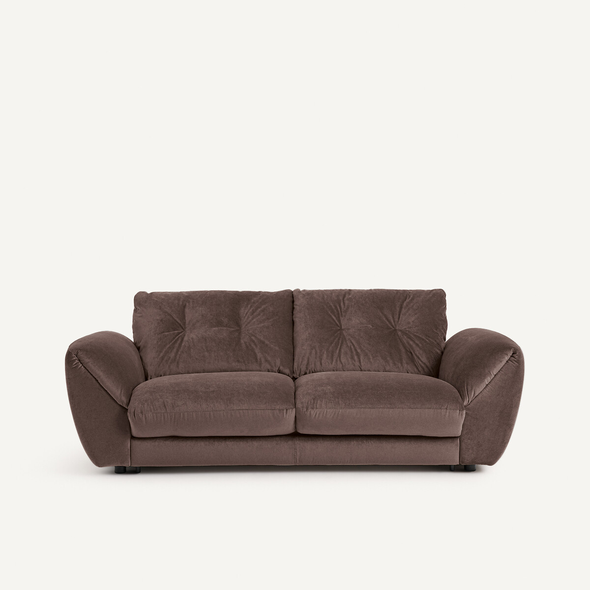 Καναπές-κρεβάτι 3 θέσεων από λινό βελούδο Μ107xΠ226xΥ87cm