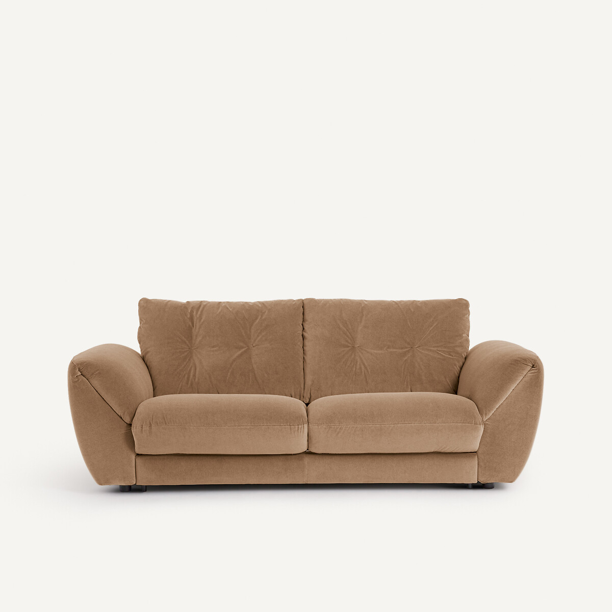 Καναπές-κρεβάτι 3 θέσεων από βελούδο stonewashed Μ107xΠ226xΥ87cm