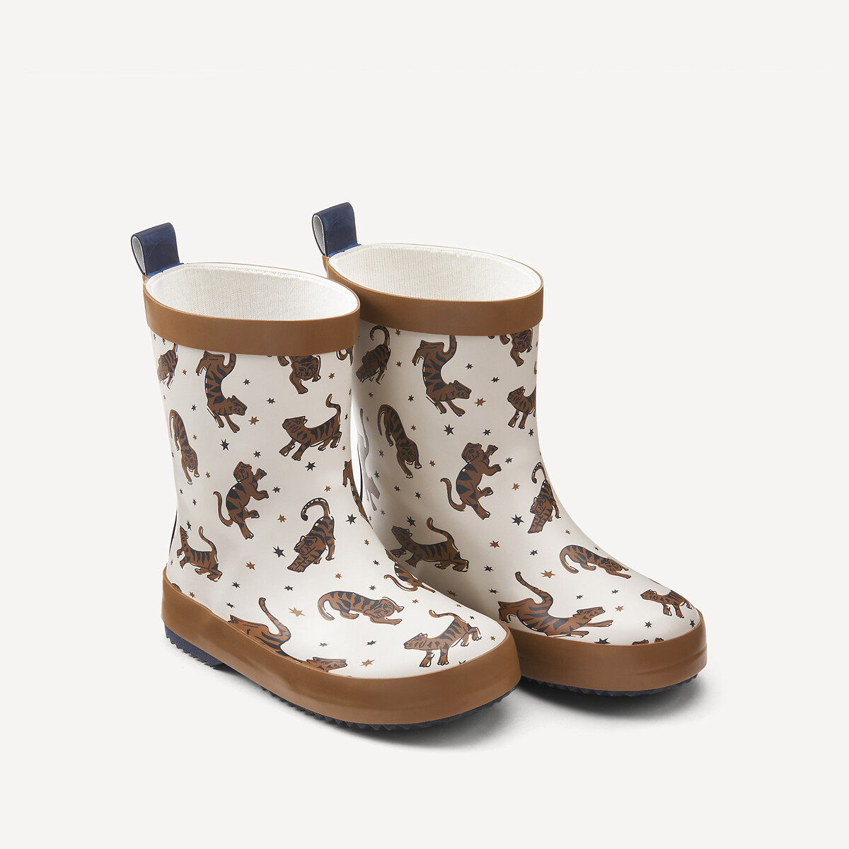 La Redoute Collections Μπότες από καουτσούκ με στάμπα τίγρεις