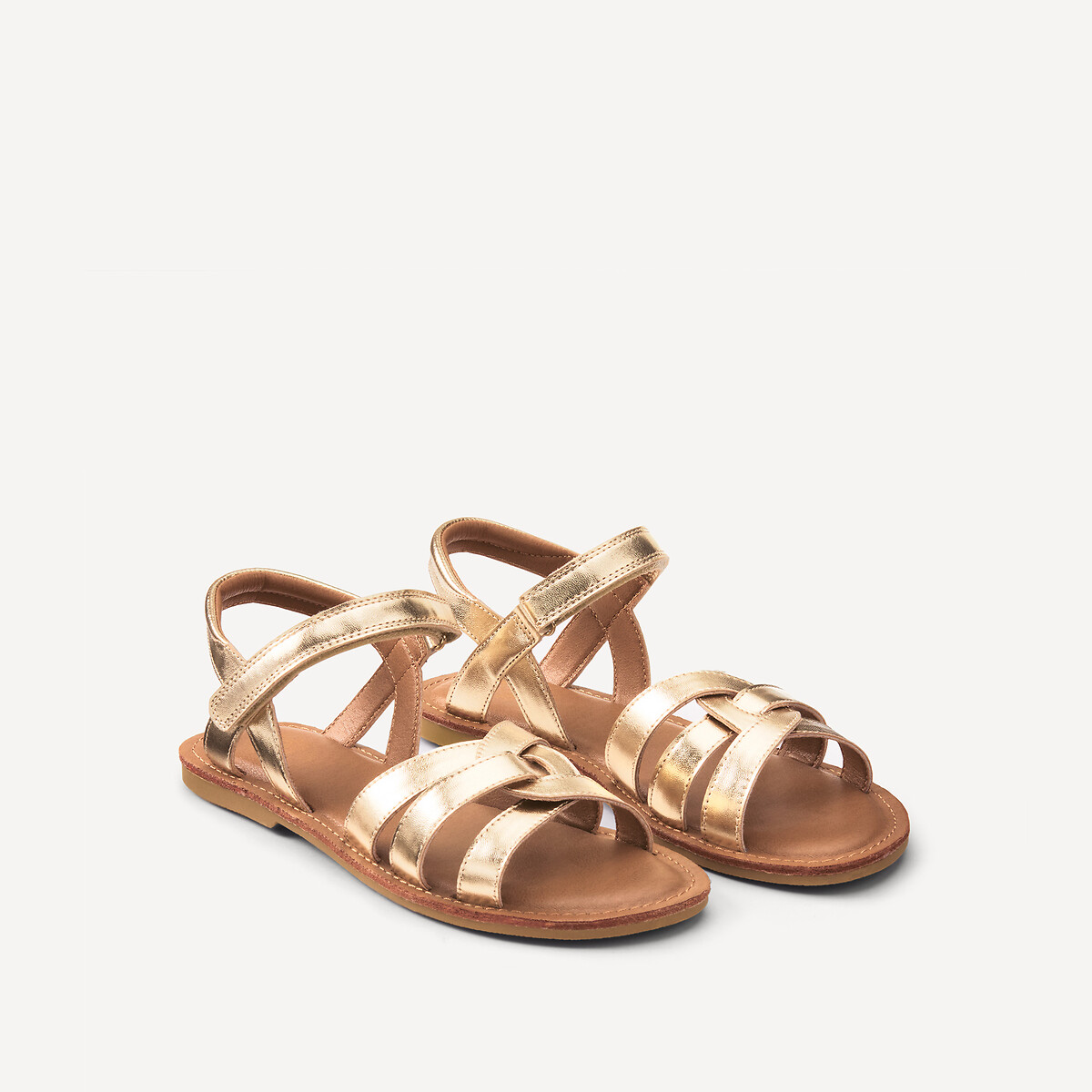 Πέδιλα με χιαστί λουράκια και σκρατς