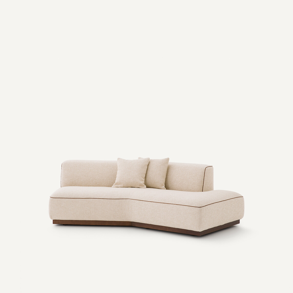 Ημι-καναπές δεξιός με υφή μπούκλε Μ143xΠ221xΥ67cm