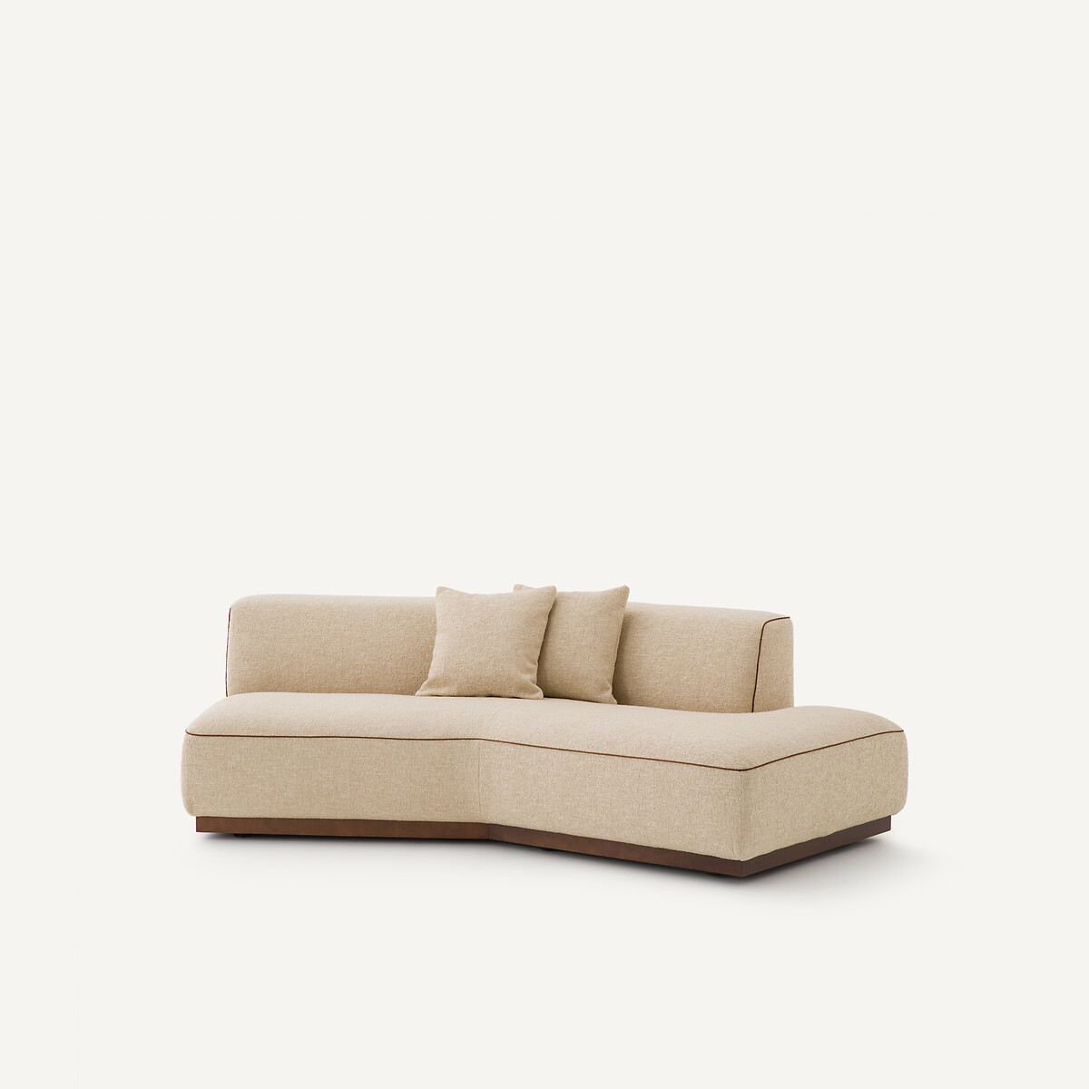 Ημι-καναπές δεξιός με υφή μπούκλε Μ143xΠ221xΥ67cm