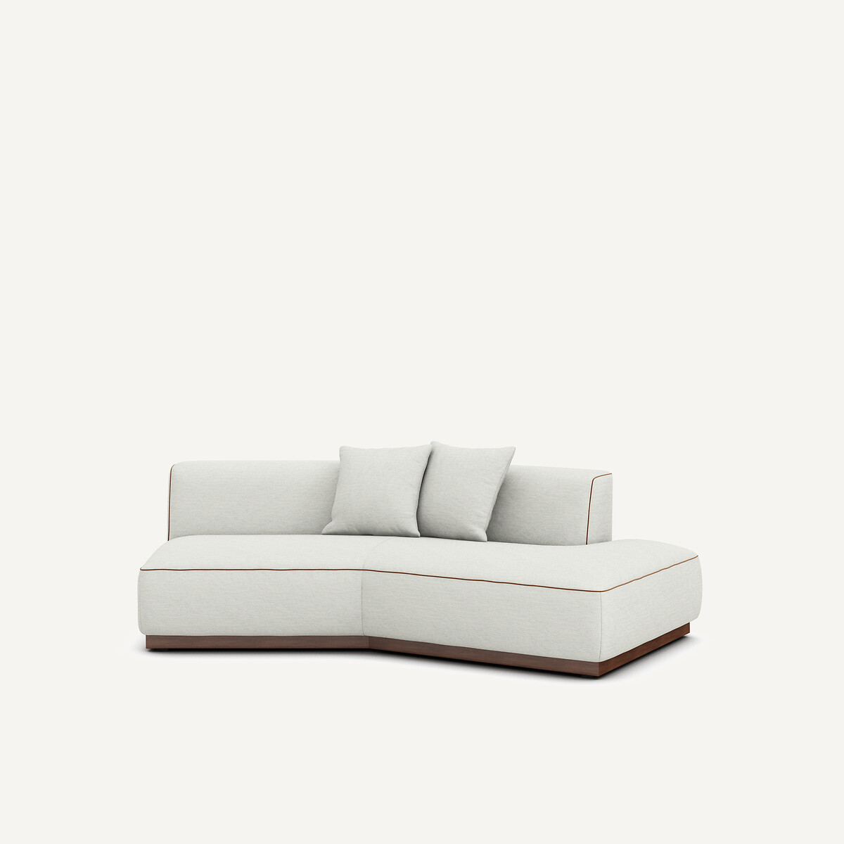 Γωνία καναπέ δεξιά από twill ύφασμα Μ143xΠ221xΥ67cm