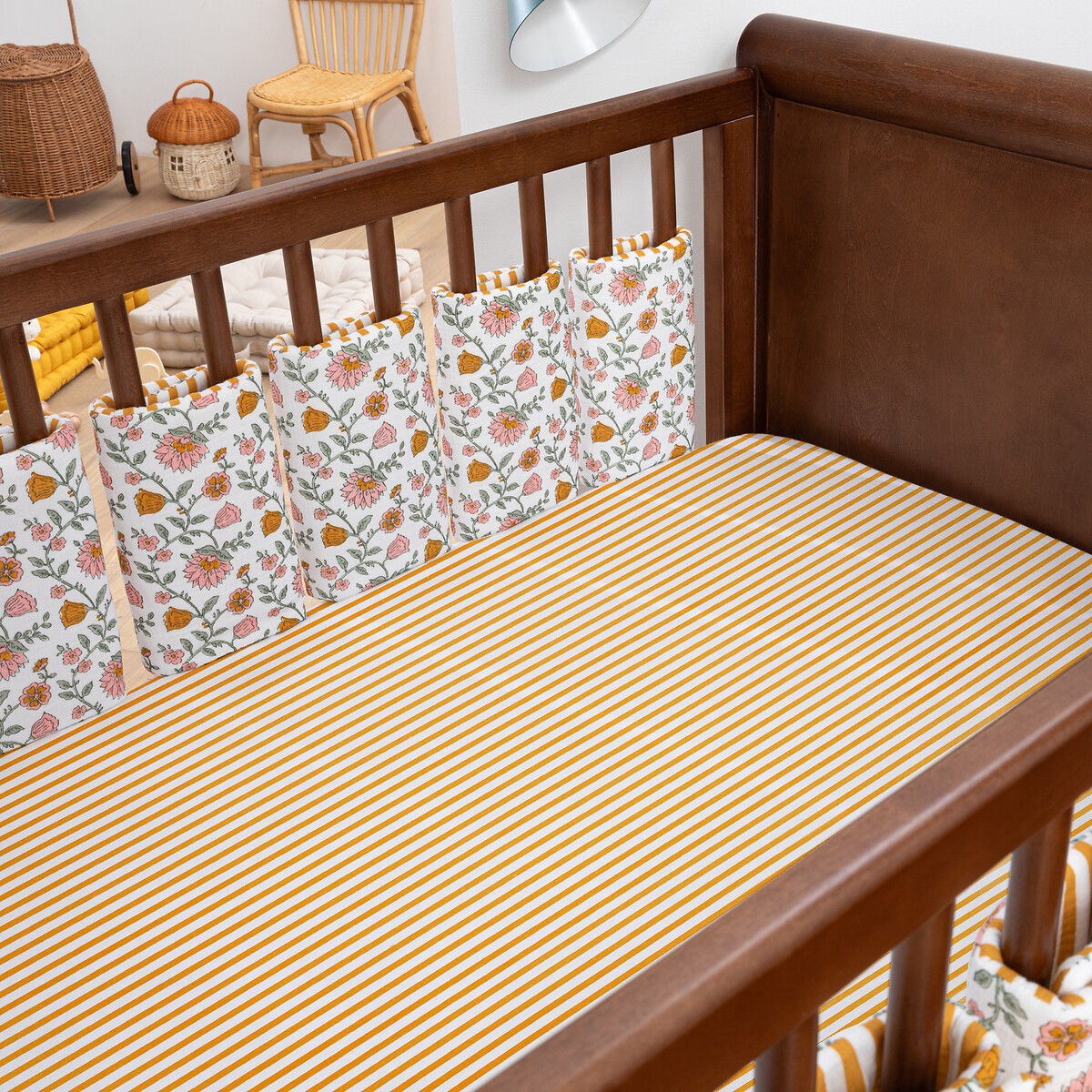 Προστατευτικό κούνιας από βαμβακερή γάζα 180x40 cm