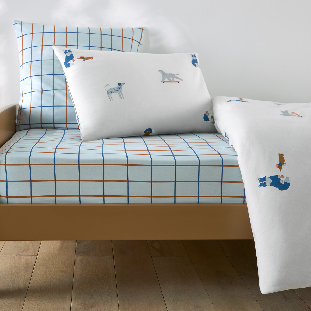 Παιδικό κατωσέντονο από πλυμένο βαμβάκι 90x190 cm